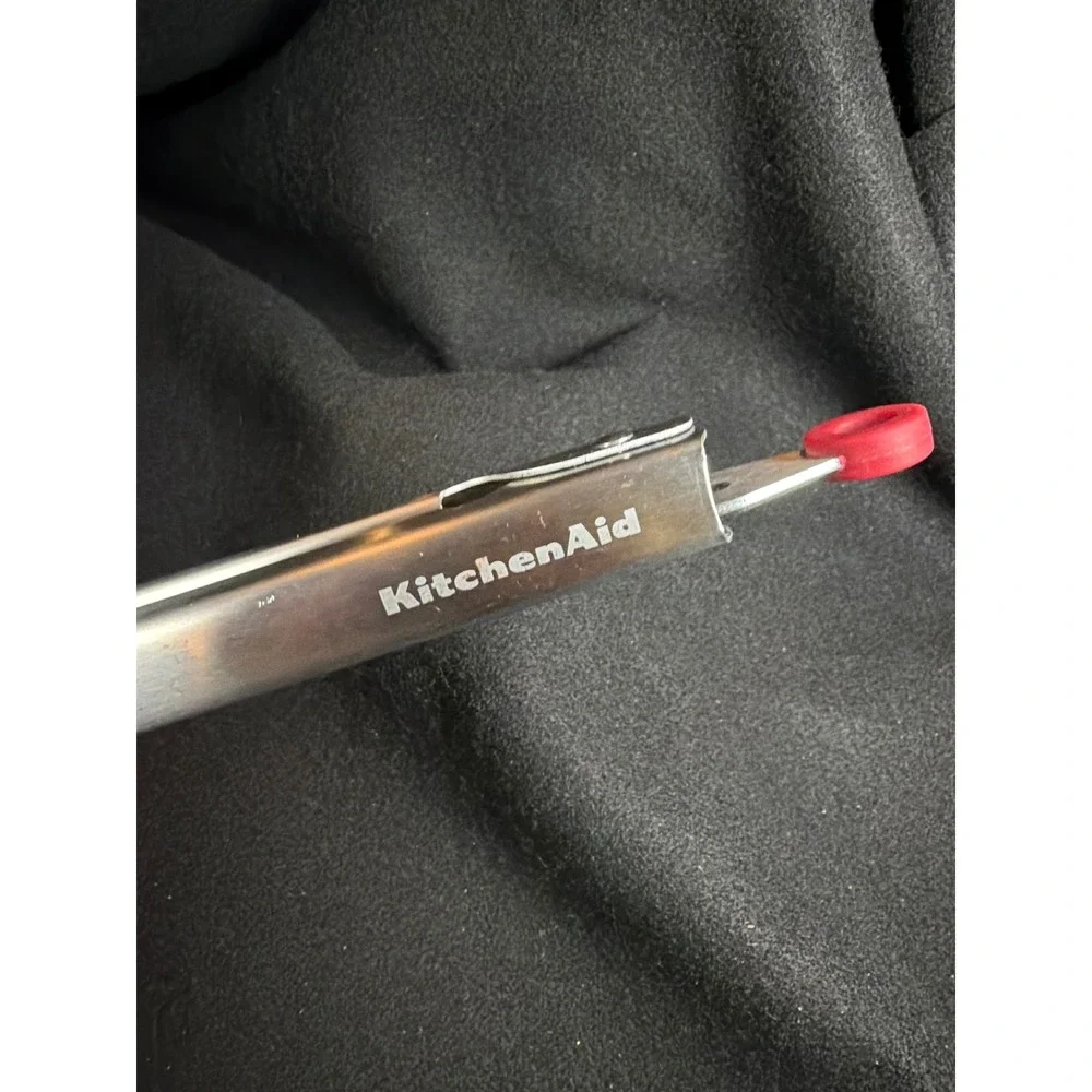 KitchenAid Locking Silicone Tongs Kitchen Tool Red Stainless Steel‎ 10.5 Inch